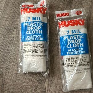 Husky plastic drop cloth